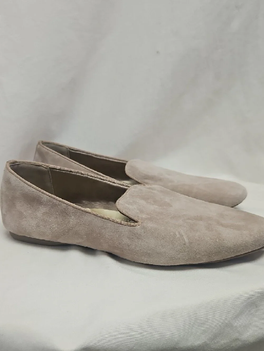 Birdies The Starling Suede Loafer Flats - Latte Beige Size 10
